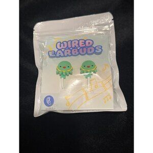 6 FOR $15 NEW green wired headphones